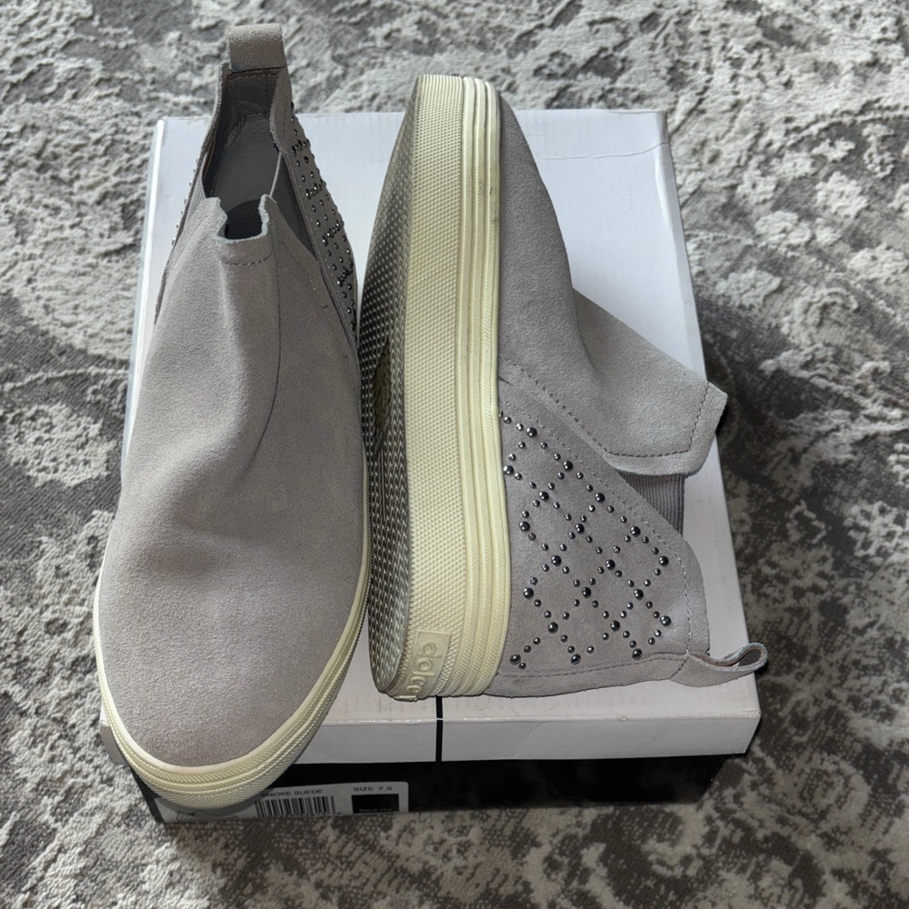 Dolce Vita Gray Slip-On Sneakers